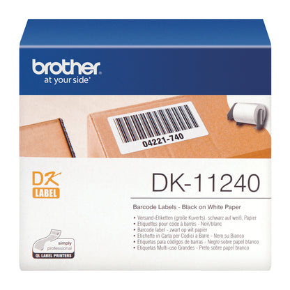 Brother DK11240 Labels – 102mm x 51mm, 600 Labels, QL-1050/1050N/1060N Compatible