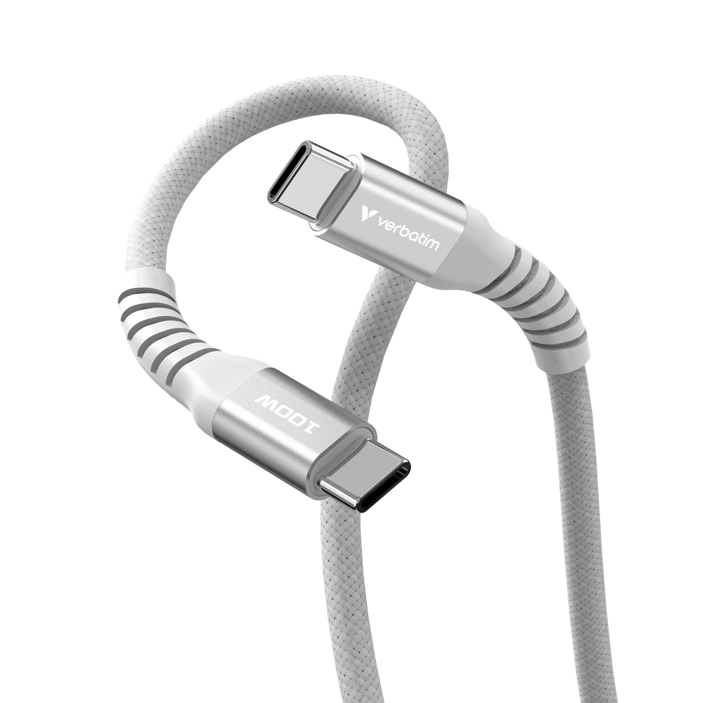 Verbatim 31854 USB-C to USB-C Magnetic Cable – 100W 1.2m Grey