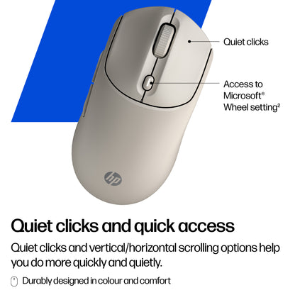 HP AZ7B7AA 400 Quiet Wireless Mouse – Ambidextrous, 6000 DPI, Purple