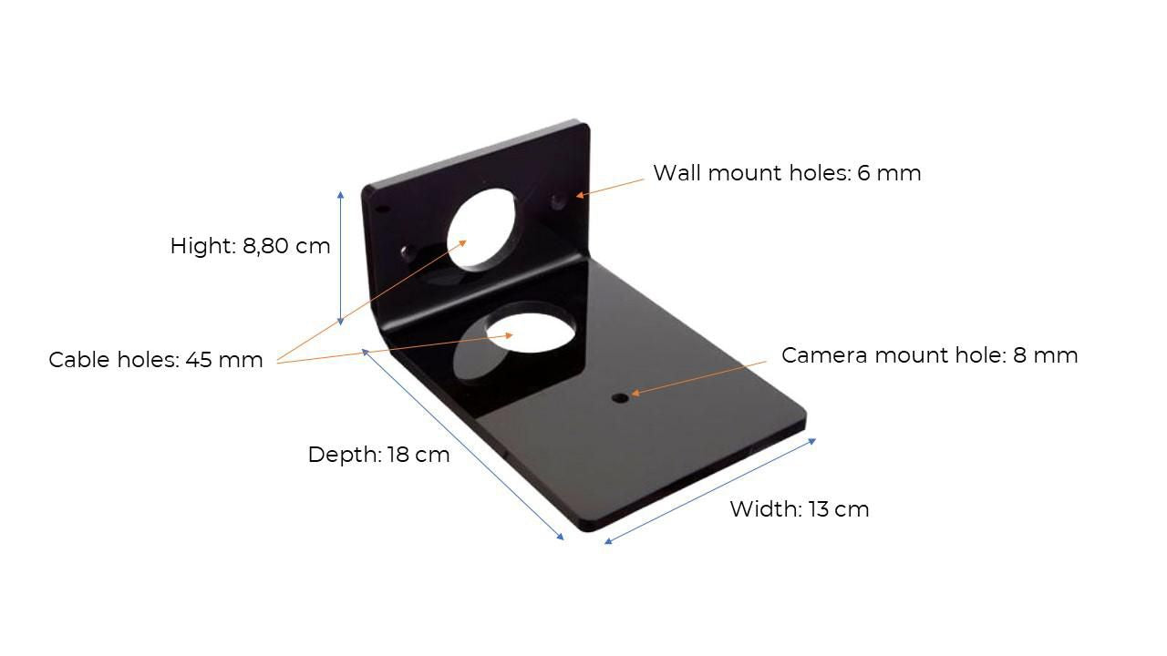 Vivolink VLSHELF-M Camera Shelf – Transparent Acrylic Mounting Accessory