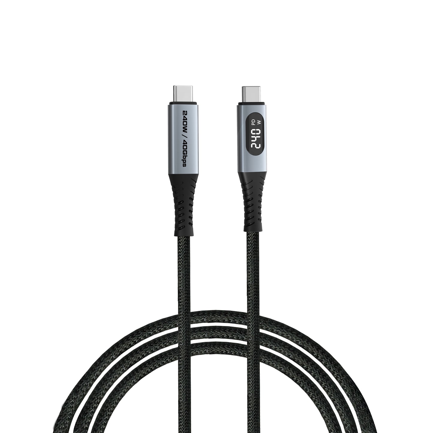 Verbatim 31849 USB-C to USB-C Cable – 240W 40Gbps USB4 LED Display 1.2m