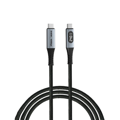 Verbatim 31849 USB-C to USB-C Cable – 240W 40Gbps USB4 LED Display 1.2m