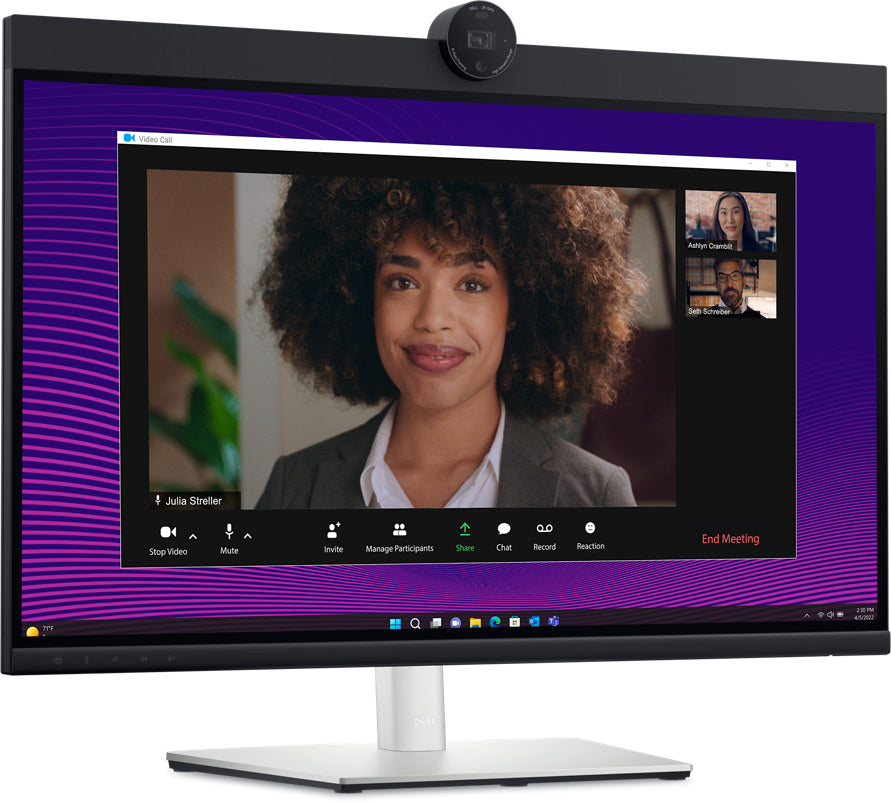 Dell P2724DEB 27" Quad HD IPS LCD Monitor with USB Hub, Speakers, Black/Silver