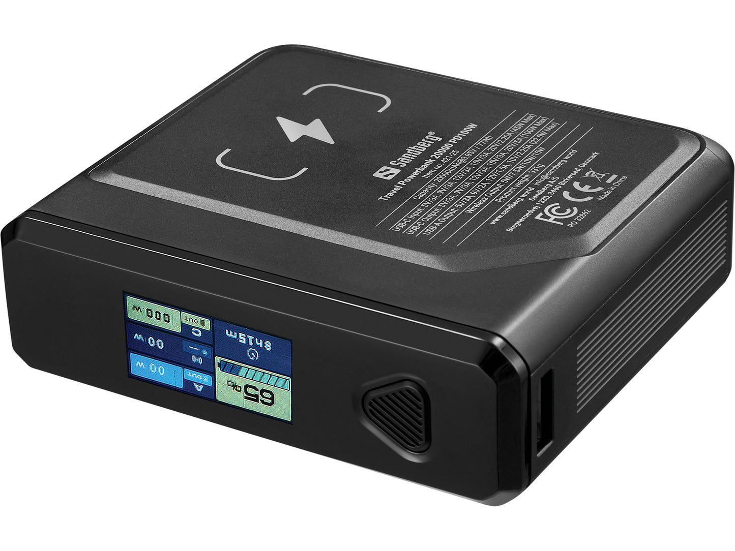 Sandberg 421-25 Travel Powerbank 20000 PD100W – 20000mAh 100W Fast Charging