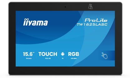iiyama TW1625LASC-B3PNR 15.6" Touchscreen PC – Android, PoE, NFC/RFID, RGB LED