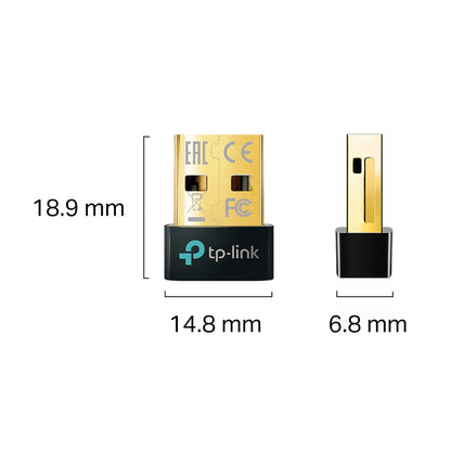 TP-Link UB500 Bluetooth 5.0 Nano USB Adapter – Wireless, USB 2.0, Black