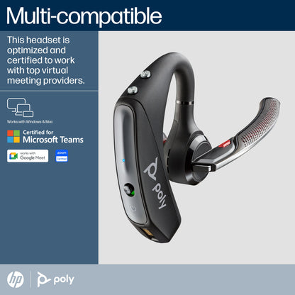 Poly 206110-102 Voyager 5200 USB-A Bluetooth Headset + BT700 Dongle