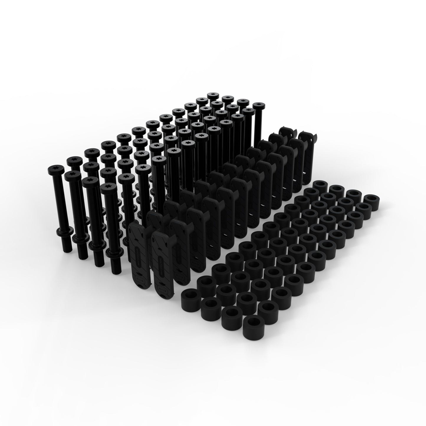 PATCHBOX PBCSX24K Cable Management Panel 24-Pack – Black/Red, Steel