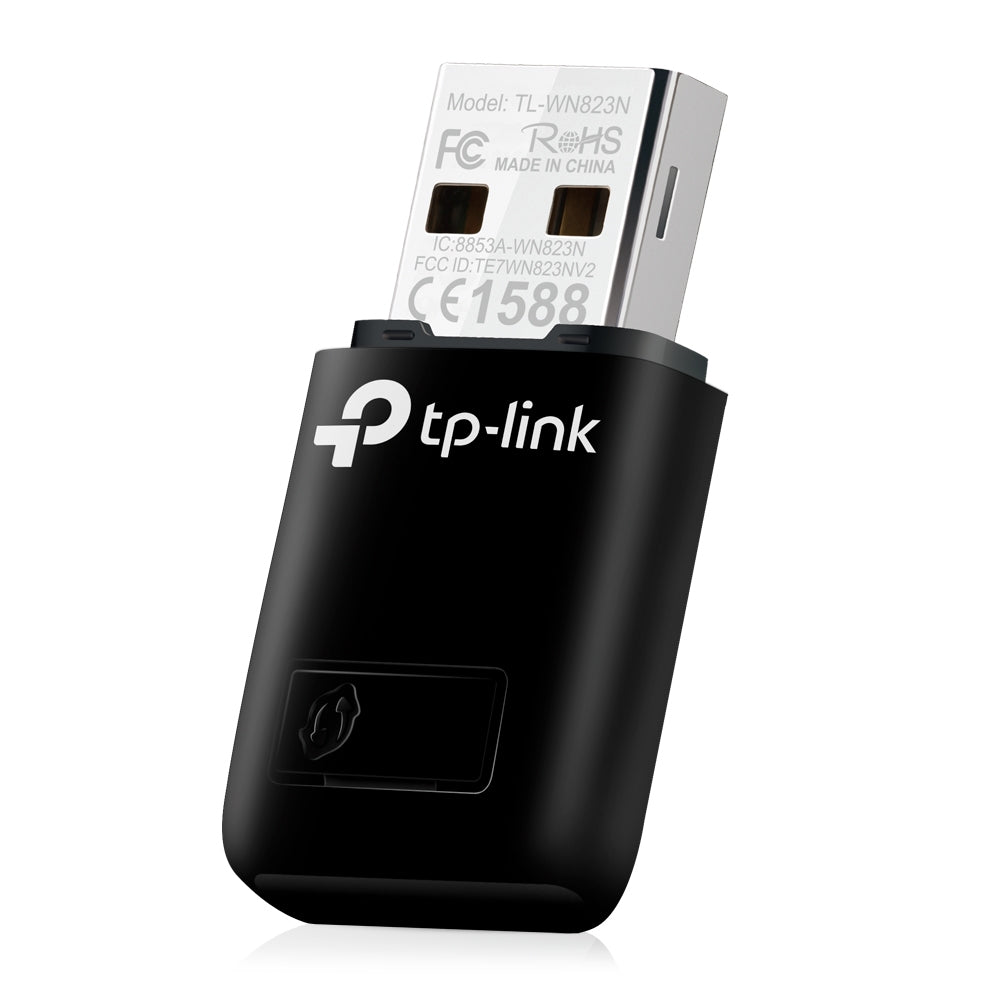 TP-Link TL-WN823N USB WLAN Adapter – 300 Mbit/s Wi-Fi 4 Single-Band