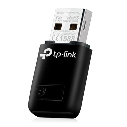 TP-Link TL-WN823N USB WLAN Adapter – 300 Mbit/s Wi-Fi 4 Single-Band