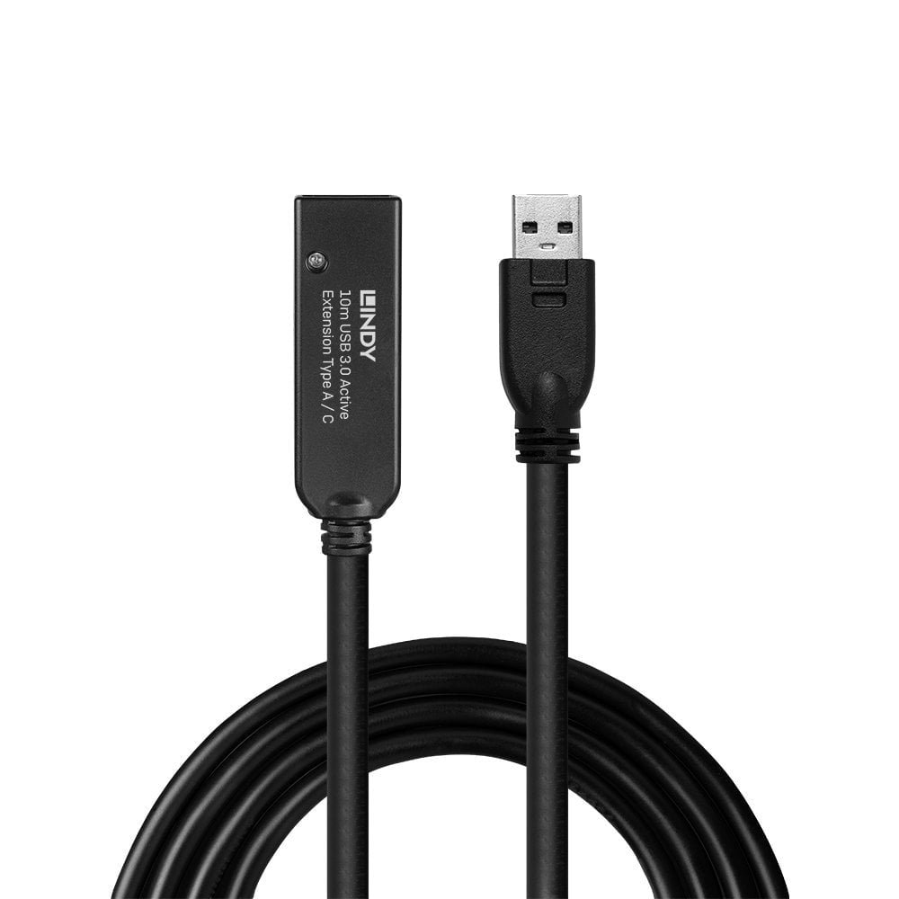 Lindy 43376 USB 3.0 Active Extension Cable – Type A to C 10m 5Gbps