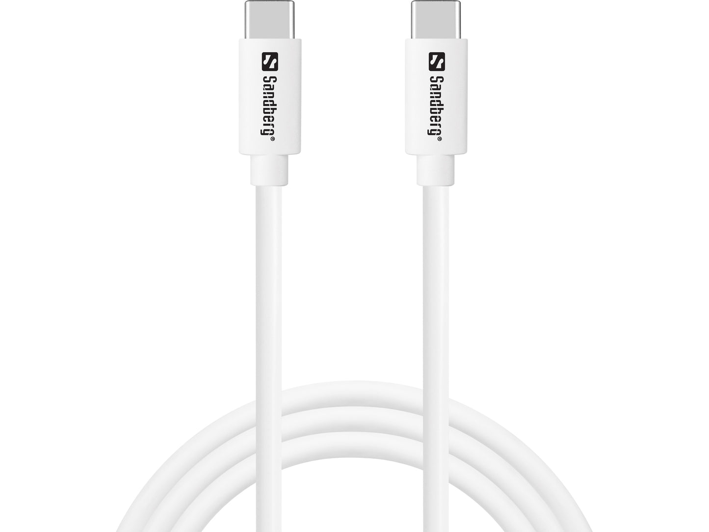 Sandberg 336-52 USB-C to USB-C 65W Fast Charging Cable – 1m White