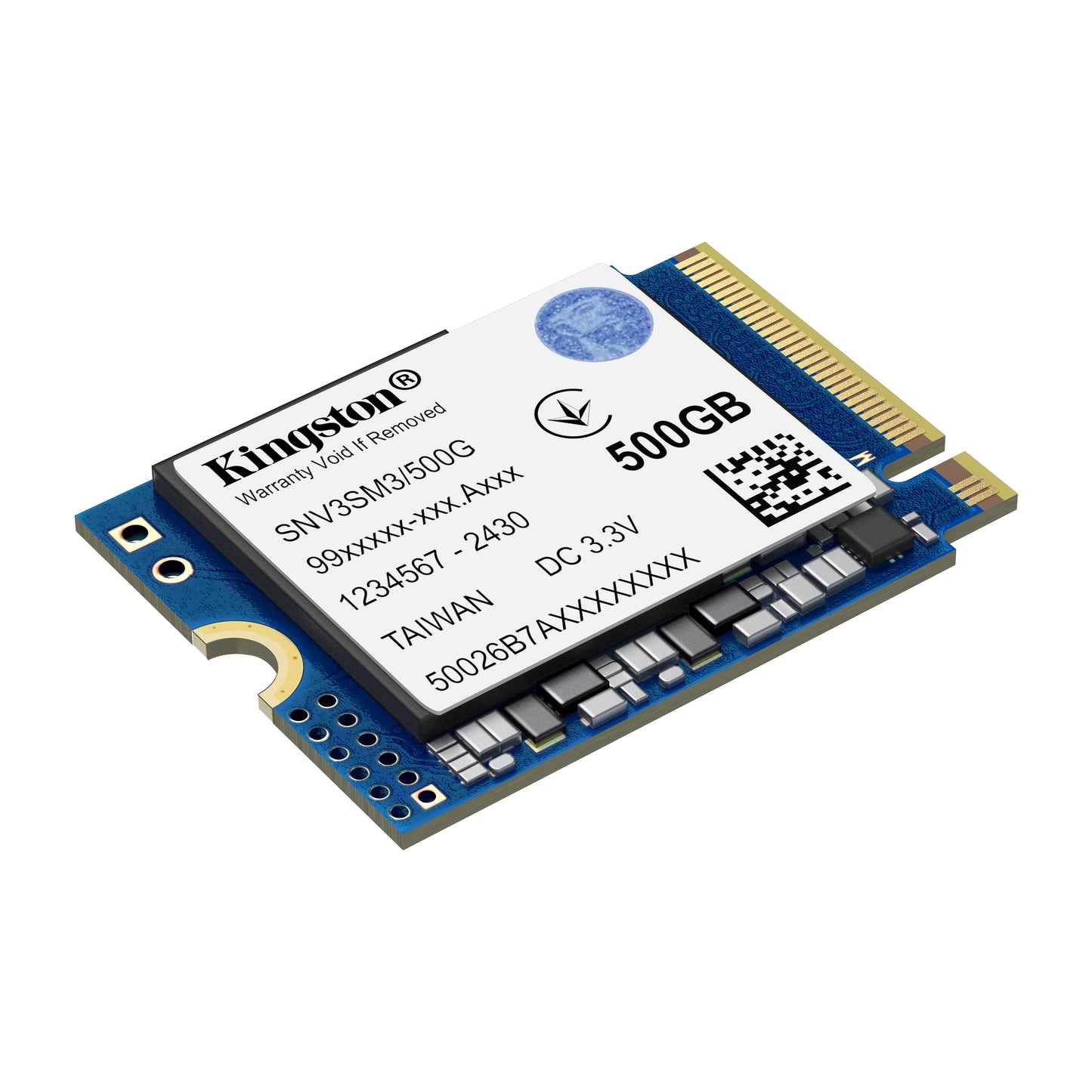 Kingston SNV3SM3/500G NV3 M.2 2230 NVMe SSD – 500GB PCIe Gen4 5000MB/s