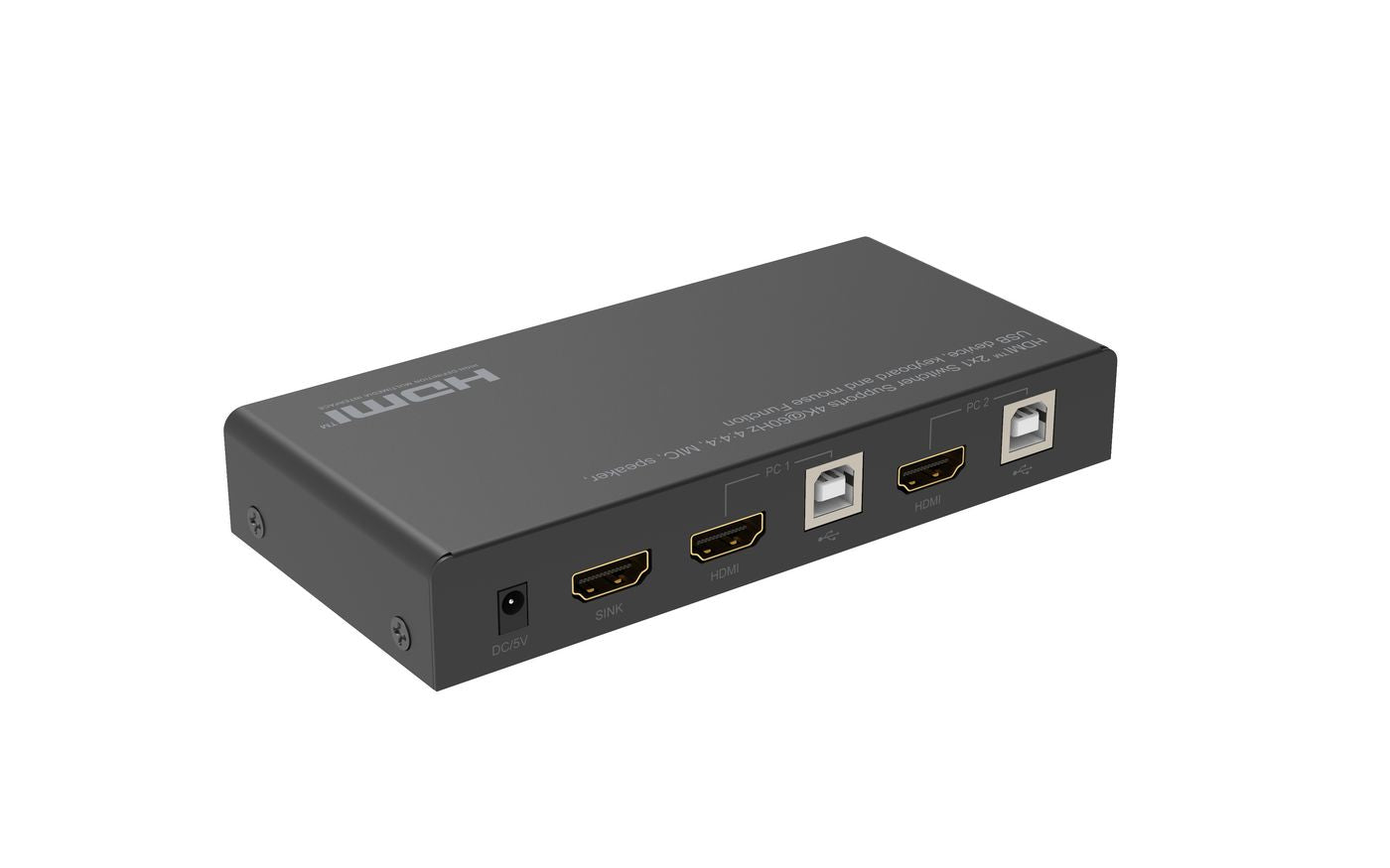 MicroConnect MC-HDMIKVM0201-4K KVM Switch – 4K Ultra HD HDMI USB 2.0 CE Certified
