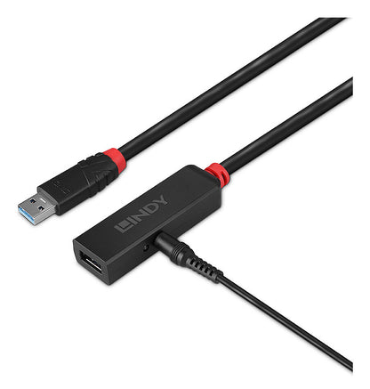 Lindy 43401 USB 3.0 Active Extension Slim – 5m Type-C Repeater Lead