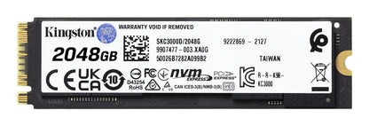Kingston SKC3000D/2048G M.2 2280 PCIe 4.0 NVMe SSD 2TB 3D TLC