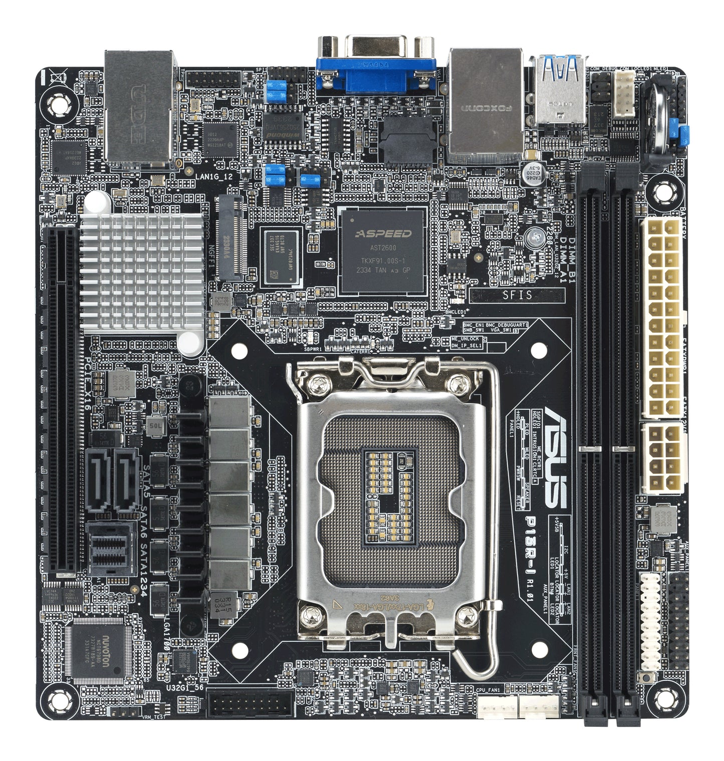 Asus 90SB0CR0-M0UAY0 Mini ITX Server Motherboard – Intel C262, DDR5 ECC, Dual LAN