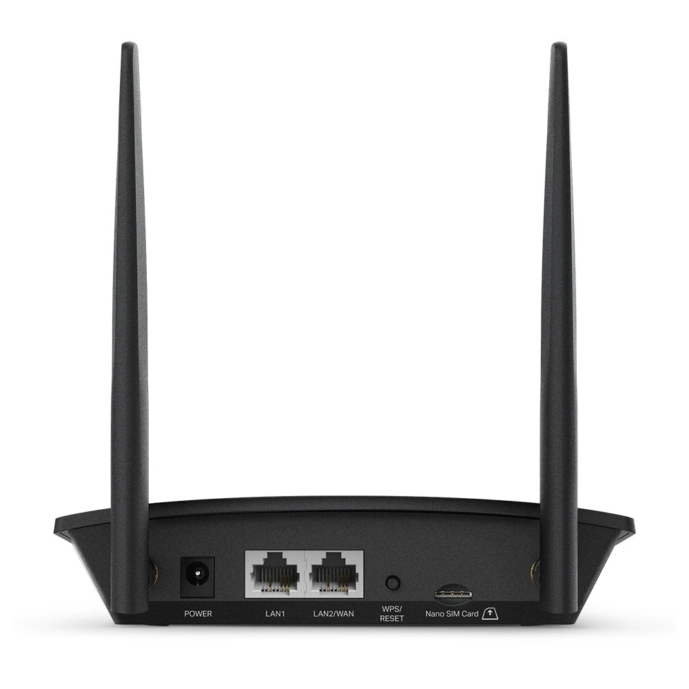 TP-Link TL-MR100 Wireless Router – 4G LTE, 300Mbps, Single-Band, Black