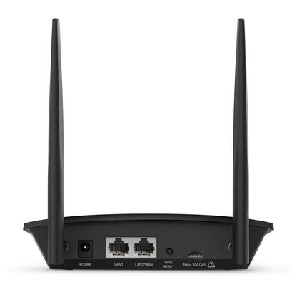 TP-Link TL-MR100 Wireless Router – 4G LTE, 300Mbps, Single-Band, Black