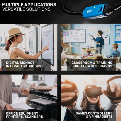 Lindy 43362 USB 3.0 Active Extension Pro Cable – 30m, USB A, 5Gbps