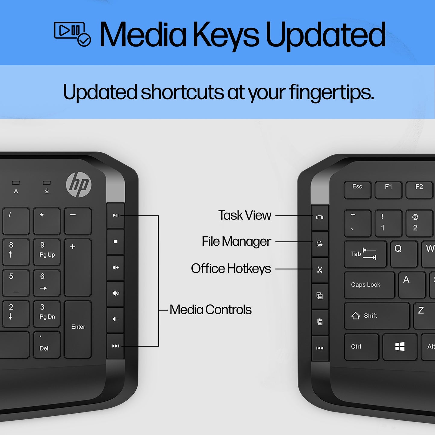 HP 9DF28AA#ABY Pavilion Keyboard and Mouse 200 – Full-Size Wired USB Set Black