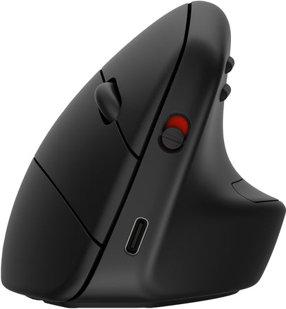 HP 6H1A4AA Ergonomic Wireless Mouse – Vertical, Rechargeable, 4000 DPI