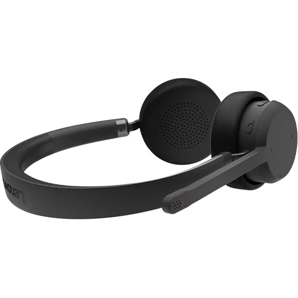Lenovo 4XD1Q30302 Wireless Headset – Bluetooth, Binaural, Black
