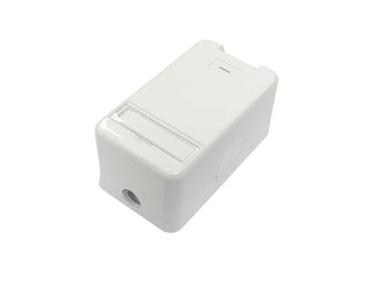 Lanview LVN127766 Outlet Box – RJ-45 Socket White Plastic Surface Mount