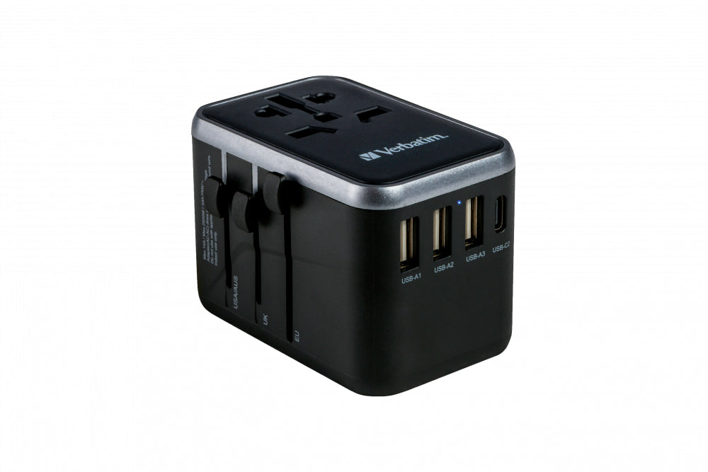 Verbatim 49546 Universal Travel Adapter – 61W 5-Port USB Charger