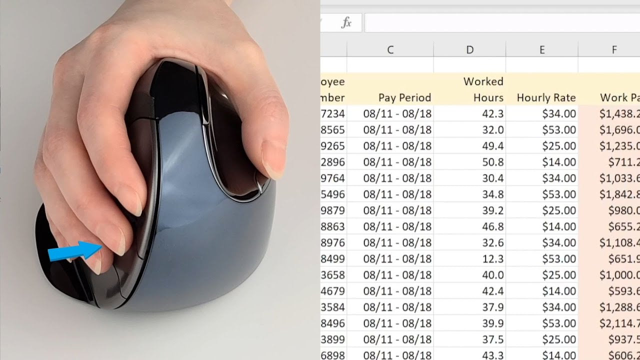Evoluent VMDLW VerticalMouse D Large Wireless Ergonomic Laser Mouse