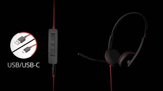 Poly 209749-104 Blackwire C3220 USB-C Wired Binaural Headset – Noise-Cancelling