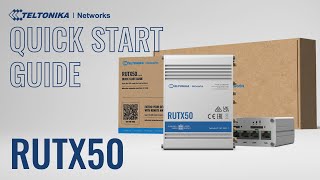 Teltonika Networks RUTX50000000 Industrial 5G Router – Dual SIM, 5x Gigabit
