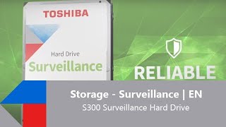 Toshiba HDWT720UZSVA S300 2TB 3.5" Surveillance Hard Drive SATA III 5400RPM