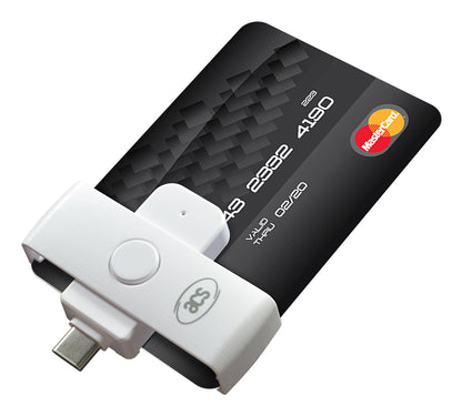 ACS ACR39U-NF Smart Card Reader – USB Type-C, White, Plug & Play