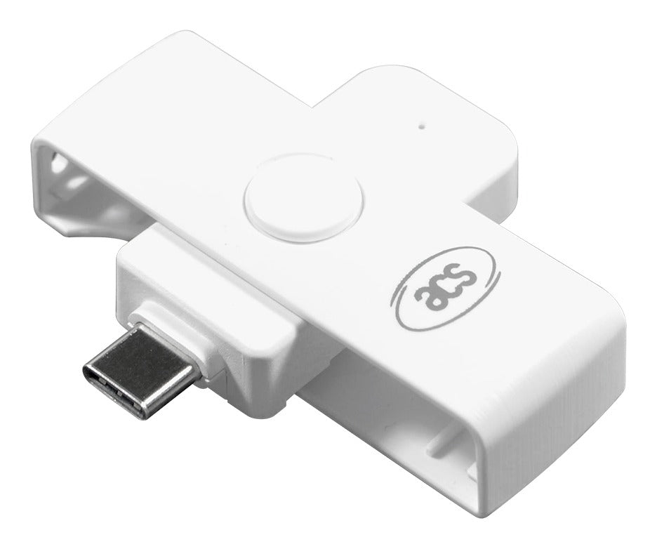 ACS ACR39U-NF Smart Card Reader – USB Type-C, White, Plug & Play
