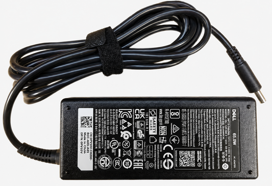 Dell 3PHNW AC Adapter 65W – 19.5V, 3 Pin, 4.5mm Tip with C6 Power Cord